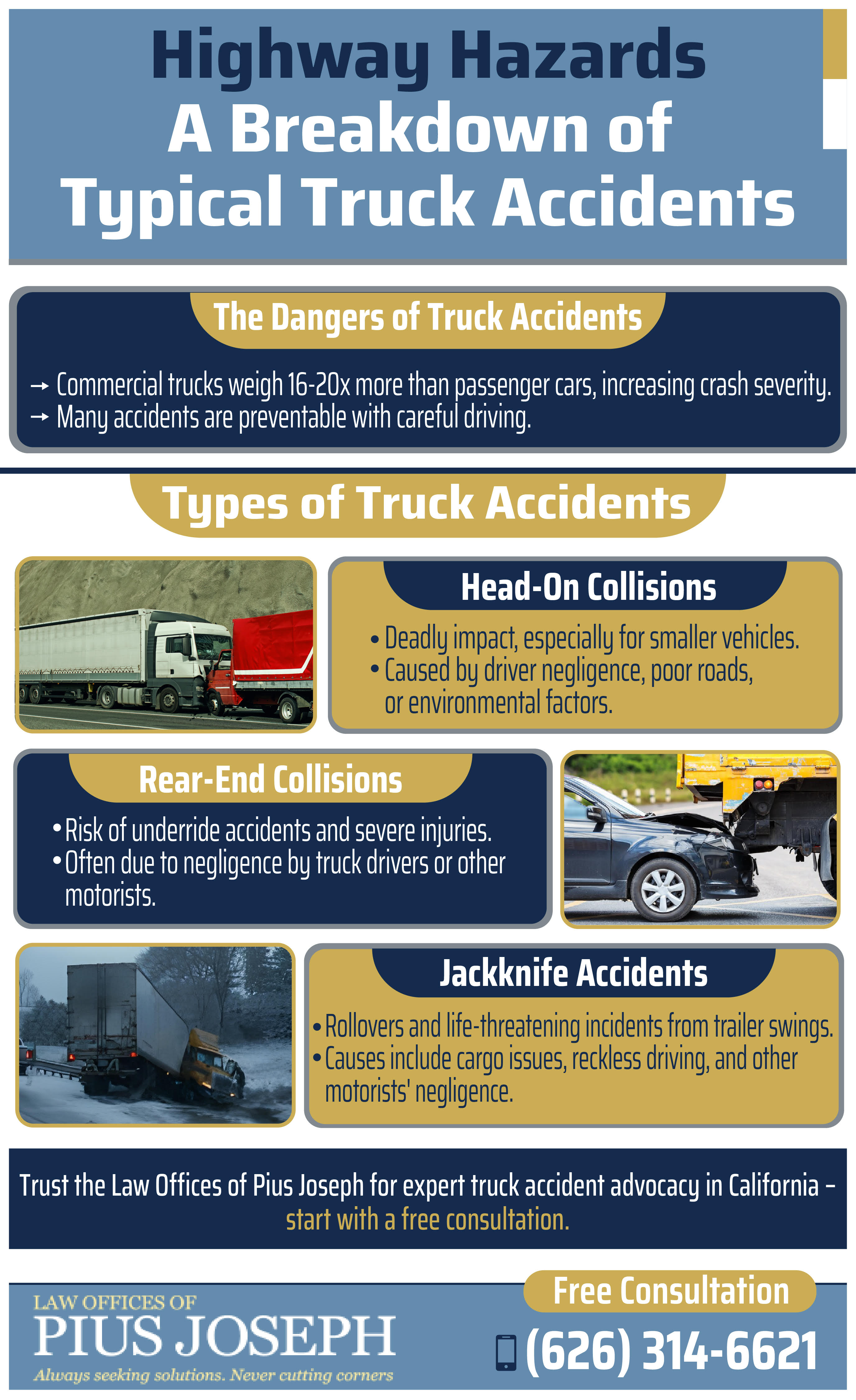 Truck Accident Types California