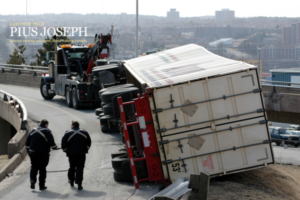 Accidente de camión maderero